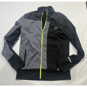 Decathlon Kalenji Running Jacket Mens Medium Black Lightweight Activewear